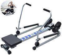 QIYFOZ Máquina de Remo hidráulica Ajustable para Entrenamiento Muscular en casa, Ideal para rehabilitación y Ejercicios de acondicionamiento físico en Interiores.