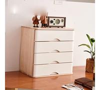 QIYFOZ Organizador de Escritorio de Madera Maciza, archivador Plano, cajón de Madera, cajones con Cerradura, 1, 2, 3 o 4 Pisos.