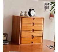 QIYFOZ Organizador de Escritorio de Madera Maciza, archivador Plano, cajón de Madera, cajones con Cerradura, 1, 2, 3 o 4 Pisos.