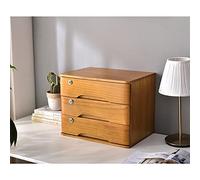 QIYFOZ Organizadores de archivadores de Escritorio - Caja de Almacenamiento de Escritorio con cajones - Archivador Plano de 1, 2, 3 o 4 Niveles con Cerradura, archivador de escr