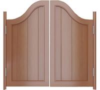 QIYFOZ Puerta batiente de salón de Madera Maciza para Interior y Exterior, con Cierre automático y Puerta divisoria de salón abatible en Dos direcciones, para jardín (70 cm de Ancho x 90 cm de alt
