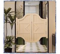 QIYFOZ Puerta batiente para cafetería, Puerta de salón con Arco Superior de 68, 79, 89 y 99 cm, Puerta batiente para Entrada de Porche, Puerta Interior de Madera, Apertura y Cierre automáticos de 1