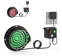 QIYFOZ Semáforo, luz de Parada roja/Verde, luz de Muelle de Carga Industrial, luz indicadora de Advertencia Impermeable para Exteriores, Control por botón, para estación de peaj