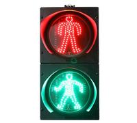 QIYFOZ Semáforo, luz indicadora para peatones de 200 mm/8 Pulgadas, luz roja/Verde de Parada y Avance, protección contra la Lluvia y el Sol, para Pasos de peatones, Obras de con