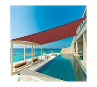 QIYFOZ Toldo Vela Rectangular Impermeable de Tela Oxford para jardín, Ideal para Patio, pérgola, balcón y Fiestas (Rojo óxido, 2 Unidades)