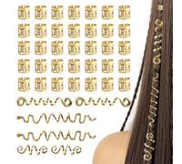 Qiyuda 31 pinzas doradas para el cabello, accesorios renacentistas para el cabello para trenzas de mujer (múltiples estilos)