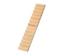 QIYUDUOLA Escalera de madera sin terminar de 14 pasos para decoración de casas de muñecas de 1/12, accesorios de muebles