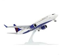 QIYUMOKE 1/240 737 Modelo de avión Delta Aviación para Boeing 737 modelo de avión con soporte (12 pulgadas de longitud) Kit de maquetas prefabricado para adultos - Regalos creativos de Luftfah