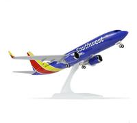 QIYUMOKE 1/240 737 Modelo de avión para Southwest Airlines para Boeing 737 modelo de avión con soporte (12 pulgadas de longitud) Kit de maquetas prefabricado para adultos - Regalos creativos de