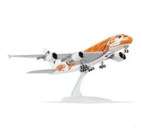 QIYUMOKE 1/240 ANA A380 Orange Turtle Design A380 modelo de avión modelo A380 (30 cm) con soporte de exposición, se puede utilizar como regalo o colección de aviones