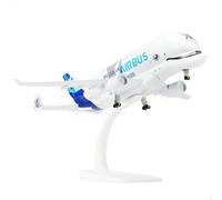 QIYUMOKE 1/300 A330 Beluga XL1 Kit de modelado de aviones de metal fundido a presión con soporte (7,7") para A330-743L Super Transport Beluga, modelos de aviones coleccionables para Les