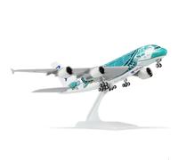 QIYUMOKE 1/300 ANA A380 verde diseño de tortuga modelo A380 modelo de avión modelo A380 (30 cm) con soporte de exposición, se puede utilizar como regalo de avión o colección