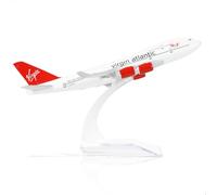 QIYUMOKE 1/400 Delta Plane 747 Model Diecast Metal Kit de Modelo de avión con Soporte (6 Pulgadas) Boeing 747 Airlines, Modelo de avión para entusiastas de la aviación, Regalo, Decoraciones