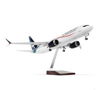 QIYUMOKE 1/85 compatible con Aeromexico 737 con soporte (43 cm de largo) para Boeing 787, modelo de avión de resina para adultos, regalo de recuerdo para entusiastas de la aviación, decoración del