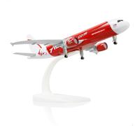QIYUMOKE A320 Asian 1/200 - Modelo de avión de metal fundido a presión con soporte -Sky Jumbo Airbusa320 (7,3 pulgadas de largo) para regalos de los entusiastas de la aviación, decoraciones de