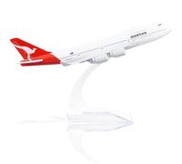 QIYUMOKE Boeing 747 AU 1/400 Modelo de avión de metal fundido a presión con soporte de pantalla de aleación modelo a escala de colección para regalo para los amantes de la aviación