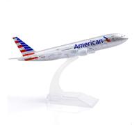QIYUMOKE Boeing 777 AA Airlines 1/400 Modelo de Avión de Metal Fundido a Presión con Soporte Modelo de Aerolíneas Pantalla de Aleación de Avión Kit de Modelo Coleccionable para Regalo