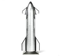 QIYUMOKE Modelo de cohete Starship 1/200 Dragon Spacecraft (10,4 pulgadas) adecuado para SpaceX Starship modelo estático adecuado para entusiastas del espacio modelos de cohetes o modelos de pantalla