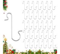 QIZHIQIAMY Gancho de Árbol Navidad, 100 PCS Ganchos de Adorno Navideño, Perchas para Adornos Navideños, Colgador para Árbol de Navidad para Árboles de Navidads, Guirnaldas, Bolas Navideñas