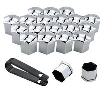 QIZUN 20Pcs Cubre Tornillos Llantas para Renault Grand Kangoo 13-18 | Tapones de Tuerca Rueda Protector de Polvo Herramienta de Extracción Decoración