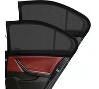 QIZUN 4 Pcs Parasol Coche Ventana para Ford B-MAX C-MAX S-MAX KA, Malla Transpirable Protección UV Elástica Cortina Calcetín Oscurecedor