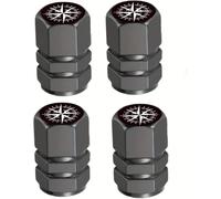 QIZUN 4X Tapones Válvula Coche para DS 3 Crossback 2019- | Tapones de Válvula para Neumáticos, Aluminio, Resistentes a la Corrosión, Capuchones Rueda Aleación Anti Fuga Aire