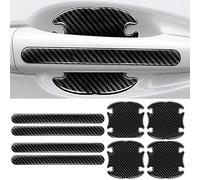 QIZUN 8 Piezas Protector Manillar Puerta para Seat Alhambra 7 Seats 2011 2012 2013 2014-2020, Fibra de Carbono Pegatina Antigrasa Impermeable Exteriores Accesorios