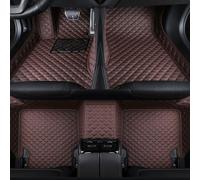 QIZUN Alfombrillas de Coche para Nissan Qashqai J10 2013-2007, Alfombras a Medida de Cuero PU Impermeables, Protector Interior Antideslizante Completo,Brown