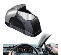 QIZUN Cenicero Coche para Hyundai I20 N-Line 20-25 | Sin Humo Anti Olor Ignifugo Forro Metalico Adhesivo Puerta Tapa Deslizante Deposito Ceniza Compacto Interior Coche
