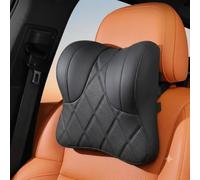 QIZUN Cojín Cervical para BMW 3er & M3 G21/G81 Touring 2019-2026 | Cuero Nappa Transpirable, Espuma Viscoelástica, Apoyo Cómodo, Cremallera Oculta