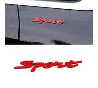 QIZUN Emblema 3D Escudo para Toyota GR Sport Gazoo Racing Yaris 86 Corolla Hilux Supra C-HR Tyre Plug, Pegatina Metal Coche Impermeable, Decoración Estética Maletero Guardabarros,Red