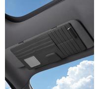 QIZUN Organizador Visera Coche para BMW 3er & M3 G21/G81 Touring 2019-2026 | Cuero PU De Alta Calidad, Tamaño Compacto 32x16cm, Almacenamiento Multibolsillos, Accesorios Interiores