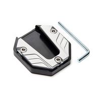 QIZUN Placa de Extension de Soporte Lateral Apto para HON-da PCX125 PCX150 PCX 125 PCX150 PCX 160 210D, Base de Pata de Cabra Almohadilla Ampliador Motocicleta Estilo Trim,White