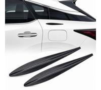 QIZUN Protector de Parachoques para Jaguar XKR 1998-2014 | diseño Aerodinámico de PVC Antideformación, Reduce el Ruido Del Viento y Protege Contra Arañazos, Look Carbono 2 Pzs