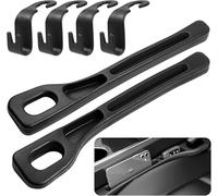 QIZUN Relleno de Asiento de Coche para Ford Puma ST Line X 2020-2023 2024, Organizador de Teléfono y Tarjetas, Cuero PU Anticaída con 4 Ganchos para Reposacabezas