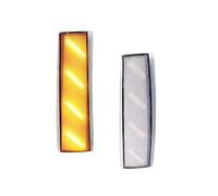 Qjahxkf Intermitente Retrovisor 2x LED Indicador Lateral Delantero Luces Señal Giro Esquina Para GMC C1500 C2500 C3500 K1500 K2500 K3500 1988-1993 Indicador intermitente(Clear Lens Amber)
