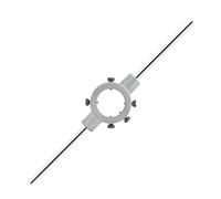 Qjaiune Llave de mango redondo de 55 mm, soporte de mango de llave de troquel ajustable, mango de soporte de troquel resistente (métrico, M22-M26)