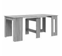 QJBSAVVA Mesa de comedor extensible 60-180 cm Mesa de cocina plegable gris Sonoma, mesa de comedor rectangular para ahorrar espacio escritorio para comedor cocina 180 x 85 x 75 cm