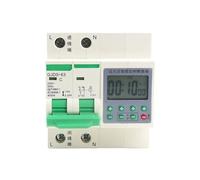 QJDS-63 interruptor de sincronización de pantalla Digital inteligente de alta potencia, disyuntor de retardo de apagado automático 2P 32A 63A(63A)