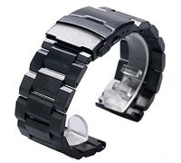 QJFORU Watch strap,watch straps for men,18mm 20mm 22mm 24mm Stainless Steel Watches Bands Straps Bracelet For Man Wristwatch Clock Hours + 2 Spring Bars Bracelet(20mm)