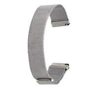 QJFORU Watch strap,watch straps for men,loop strap 16mm 18mm 20mm 22mm 23mm 24mm universal stainless steel watch band quick release bracelet buckle belt bracelet(Silver,24mm)