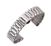 QJFORU Watch strap,watch straps for men,men's women's watch strap wristband bracelet stainless steel strap 18mm 20mm 22mm 23mm 24mm bracelet(Silver,22mm)