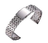 QJFORU Watch strap,watch straps for men,mens wrist watch stainless steel belt bracelet for universal watch strap straight accessories strap18/20/22 mm band bracelet(20mm)