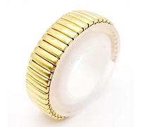 QJFORU Watch strap,watch straps for men,watch strap 12 14 16 18 20 22mm stretch expansion stainless steel parts watch band strap silver metal watch bracelets watch(Gold,22mm)