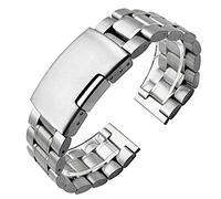 QJFORU Watch strap,watch straps for men,watch strap, stainless steel strap 14mm 16mm 18mm 19mm 20mm 21mm 22mm 24mm 26mm metal watch band link bracelet watchband bracelet(26mm)