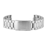 QJFORU Watch strap,watch straps for men,watch strap, watch straps silver 18/20/22mm width stainless steel bracelet clasp watch bands with spring bars bracelet(20mm)