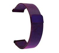 QJFORU Watch strap,watch straps for men,watch straps 14mm 16mm 18mm 20mm 22mm 24mm stainless steel loop watch band closure wrist strap metal replacement bracelet(Purple,22mm)