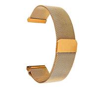 QJFORU Watch strap,watch straps for men,watch straps 14mm 16mm 18mm 20mm 22mm 24mm stainless steel loop watch band closure wrist strap metal replacement bracelet(Rose Gold,20mm)