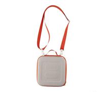 QJIRZB Funda de viaje de EVA edición 2024 para Yoto Mini, bolsa de almacenamiento protectora con correa de hombro ajustable, color naranja y gris (20 x 20 x 8 cm), accesorio para reproductor de audio