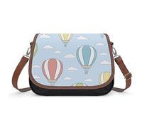 Qjjinxior Bolso bandolera colorido con globo aerostático, bolso de cuero para mujer, viajes, trabajo, uso diario, Estilo-1, Talla única